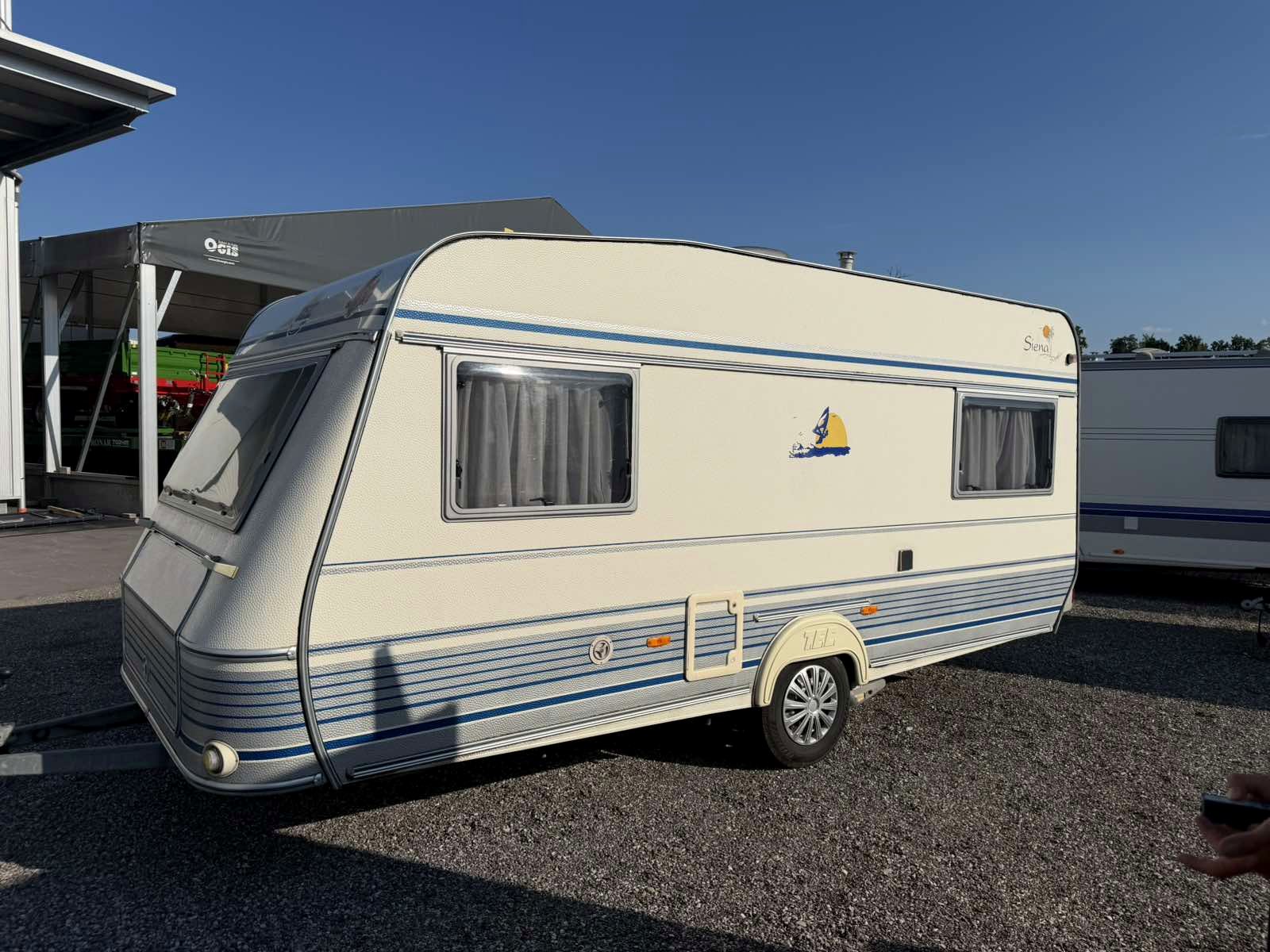 Pixi parked outside, ready for a weekend